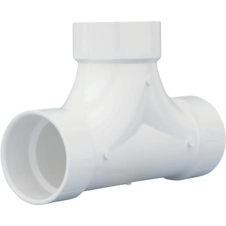 Charlotte Pipe And Foundry 3 In. Schedule 40 DWV 2-Way PVC Cleanout Tee PVC 00448 0600HA